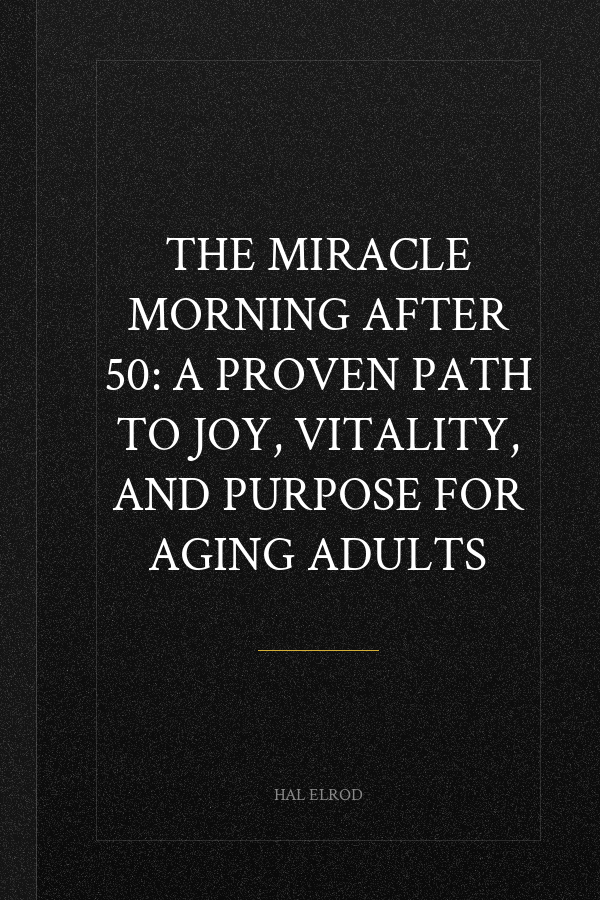 The Miracle Morning After 50: A Proven Path to Joy, Vitality, and Purpose for Aging Adults