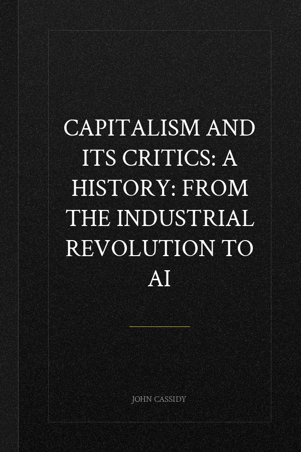 Capitalism and Its Critics: A History: From the Industrial Revolution to AI