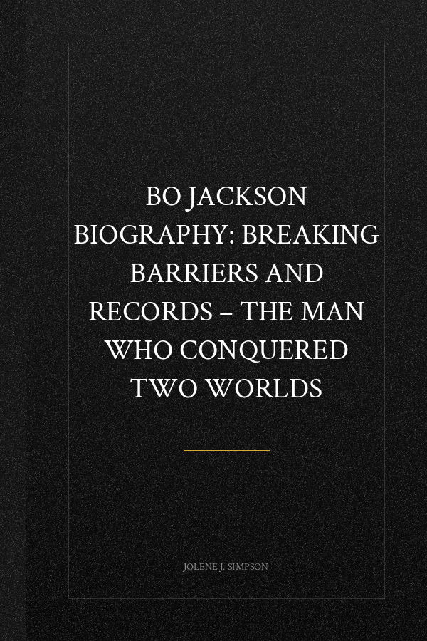 BO JACKSON BIOGRAPHY: Breaking Barriers and Records – The Man Who Conquered Two Worlds